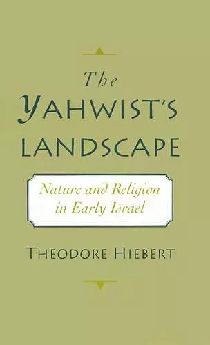 The Yahwist's Landscape cover