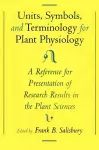 Unit, Symbols, and Terminology for Plant Physiology cover