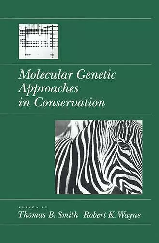 Molecular Genetic Approaches in Conservation cover