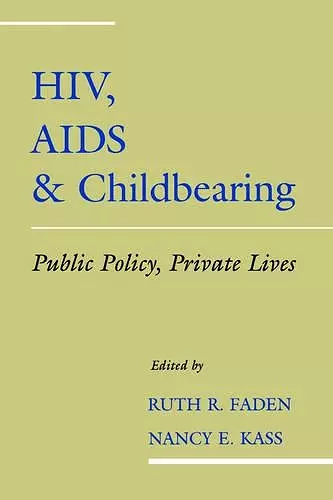 HIV, AIDS and Childbearing cover