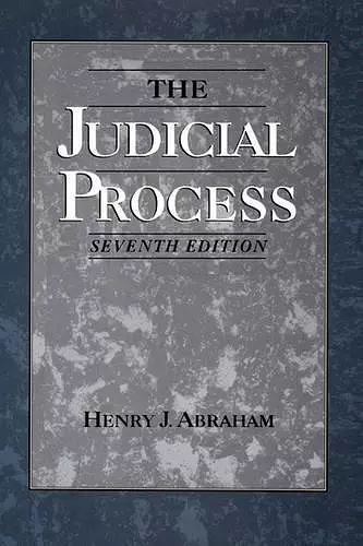 The Judicial Process cover