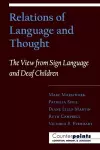 Relations of Language and Thought cover