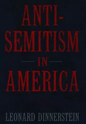 Antisemitism in America cover