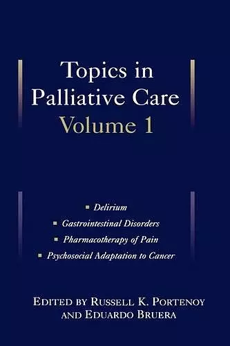 Topics in Palliative Care, Volume 1 cover