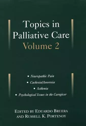 Topics in Palliative Care, Volume 2 cover