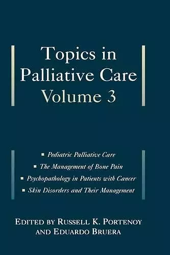 Topics in Palliative Care, Volume 3 cover