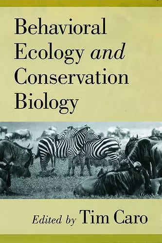 Behavioral Ecology and Conservation Biology cover