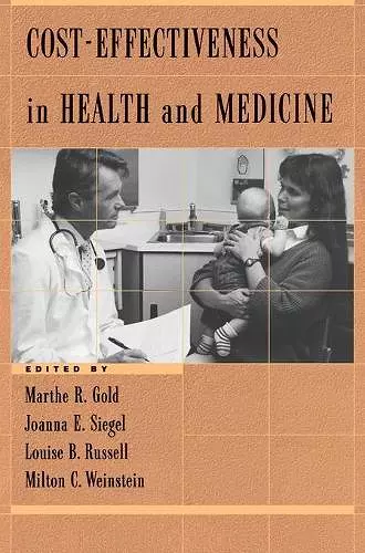 Cost-Effectiveness in Health and Medicine cover