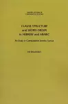 Clause Structure and Word Order in Hebrew and Arabic cover