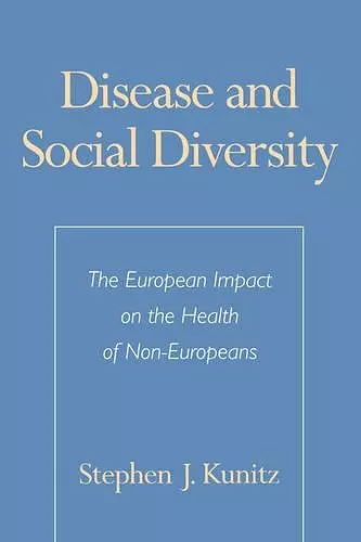 Disease and Social Diversity cover