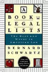 A Book of Legal Lists cover