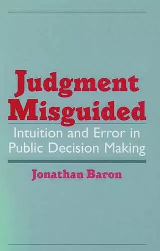 Judgment Misguided cover