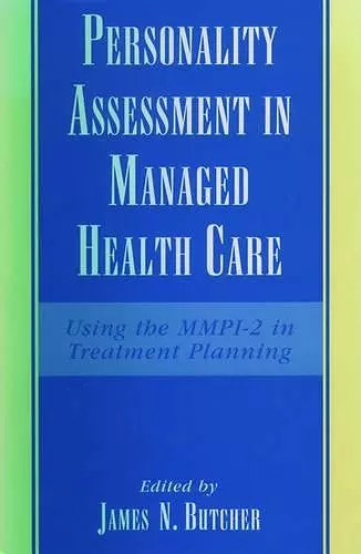 Personality Assessment in Managed Health Care cover