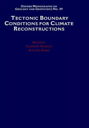 Tectonic Boundary Conditions for Climate Reconstructions cover