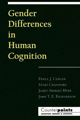 Gender Differences in Human Cognition cover