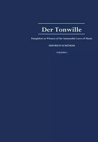 Der Tonwille cover