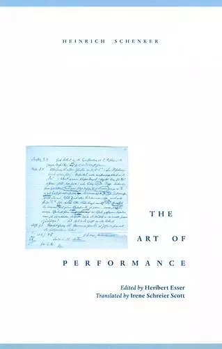 The Art of Performance cover