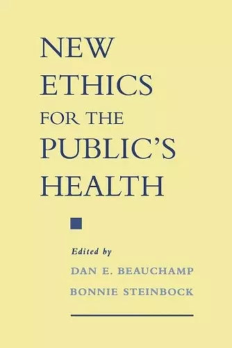 New Ethics for the Public's Health cover