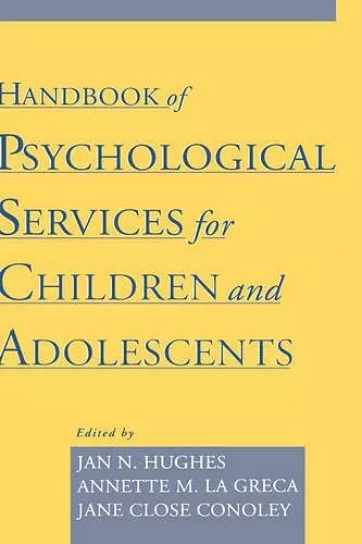 Handbook of Psychological Services for Children and Adolescents cover