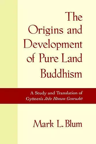 The Origins and Development of Pure Land Buddhism cover