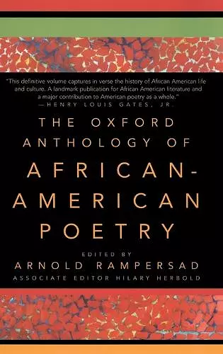 The Oxford Anthology of African-American Poetry cover