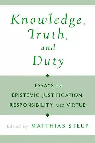 Knowledge, Truth, and Duty cover