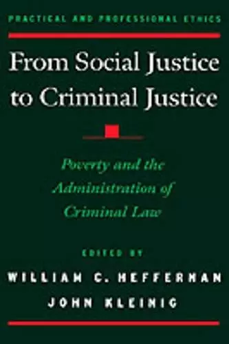 From Social Justice to Criminal Justice cover