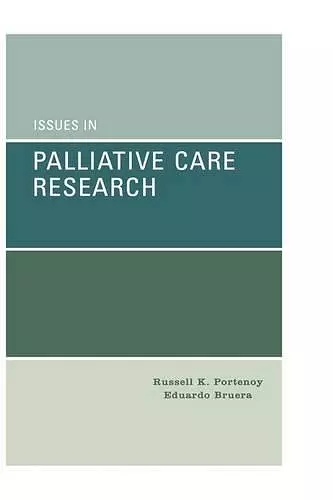 Issues in Palliative Care Research cover