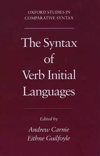 The Syntax of Verb Initial Languages cover