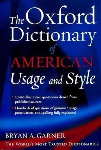 The Oxford Dictionary of Usage and Style cover