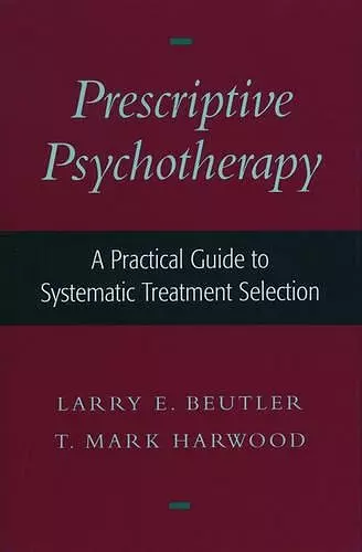 Prescriptive Psychotherapy cover