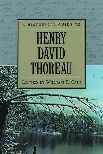 A Historical Guide to Henry David Thoreau cover