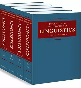 International Encyclopedia of Linguistics cover