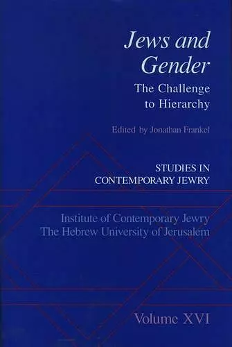 Studies in Contemporary Jewry XVI: Jews and Gender cover