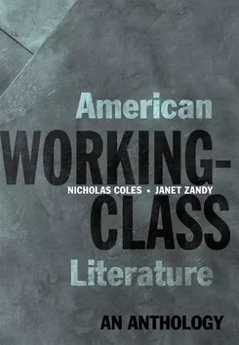 American Working-Class Literature cover