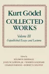 Kurt Gödel: Collected Works: Volume III cover