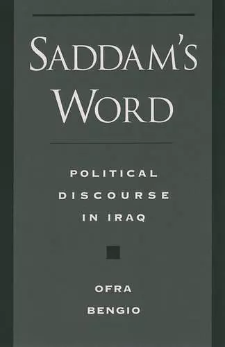 Saddam's Word cover