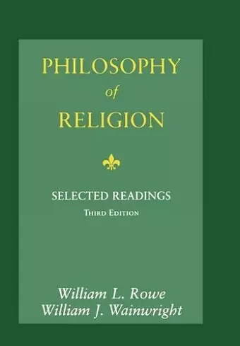 Philosophy of Religion cover