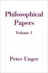 Philosophical Papers: Volume One cover