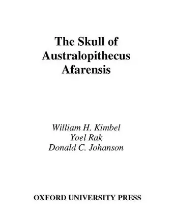 The Skull of Australopithecus afarensis cover
