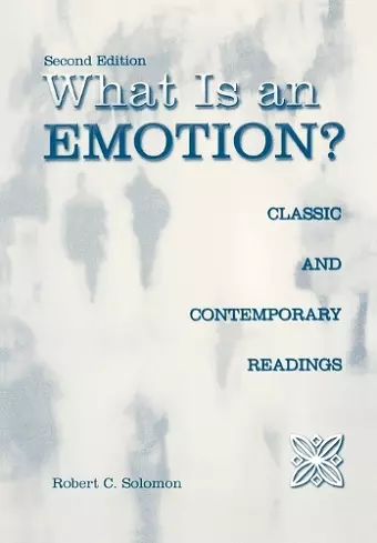 What is an Emotion? cover
