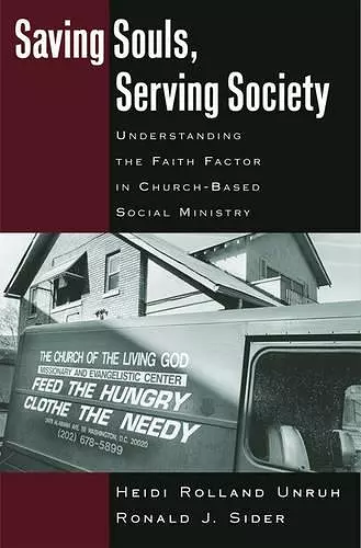 Saving Souls, Serving Society cover