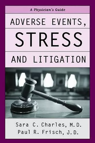 Adverse Events, Stress and Litigation cover