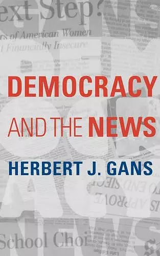 Democracy and the News cover