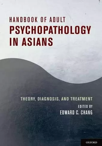 Handbook of Adult Psychopathology in Asians cover