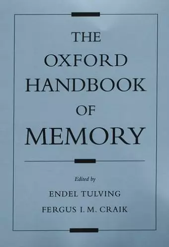 The Oxford Handbook of Memory cover