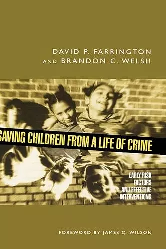 Saving Children from a Life of Crime cover