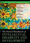 The Oxford Handbook of Intellectual Disability and Development cover