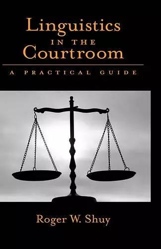 Linguistics in the Courtroom cover