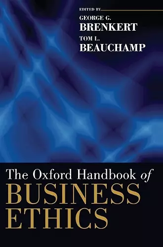 The Oxford Handbook of Business Ethics cover